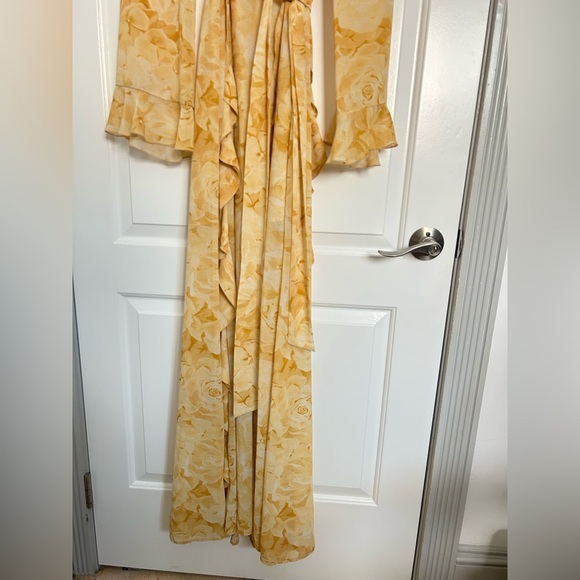 Show Me Your Mumu Maxi Floral Dress Ruffles size small boho flowy laggenlook - Picture 2 of 9